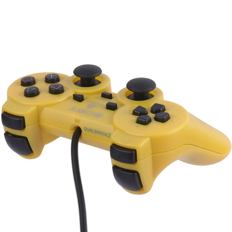 دسته بازی تک شوکدار Sony PS2 قیری زرد