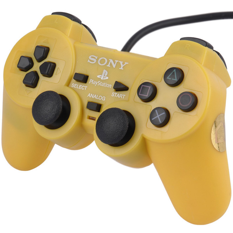دسته بازی تک شوکدار Sony PS2 قیری زرد