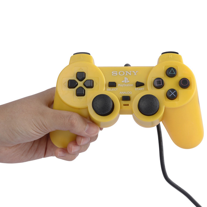 دسته بازی تک شوکدار Sony PS2 قیری زرد