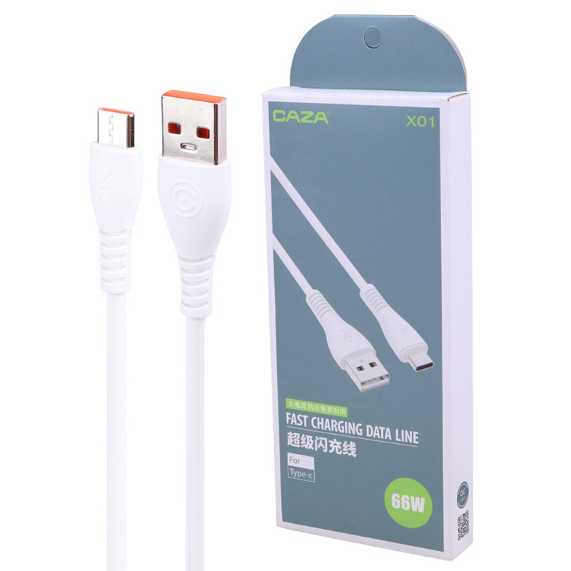 کابل تایپ سی فست شارژ Caza X01 2.4A 86cm