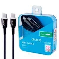کابل تبدیل فست شارژ Beyond BCC-542 Type-C To Type-C&nbsp;3A 60W 2m