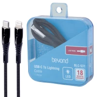 کابل تبدیل فست شارژ Beyond BLC-531 Type-C To Lightning 3A PD 27W 1m