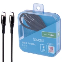 کابل تبدیل فست شارژ Beyond BCC-531 Type-C To Type-C 3A 60W 1m