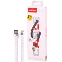 کابل کوتاه آیفونی فست شارژ Hiska LX-1015 3A 15CM