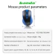 کیبورد و موس بی سیم باندا W100