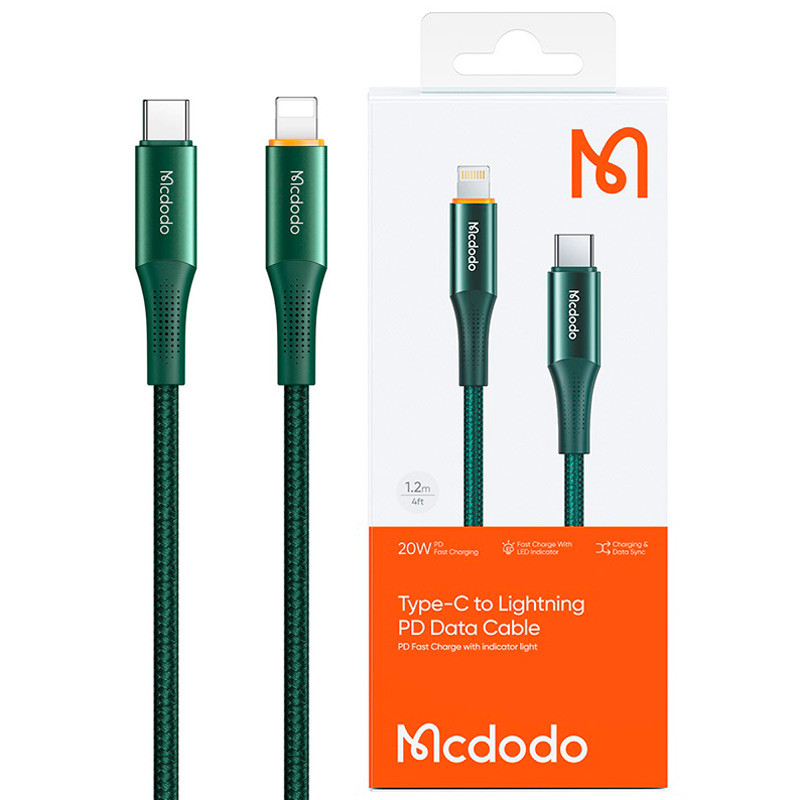 کابل تبدیل فست شارژ Mcdodo CA-9962 Type-C To Lightning 3A PD 20W 1.8m