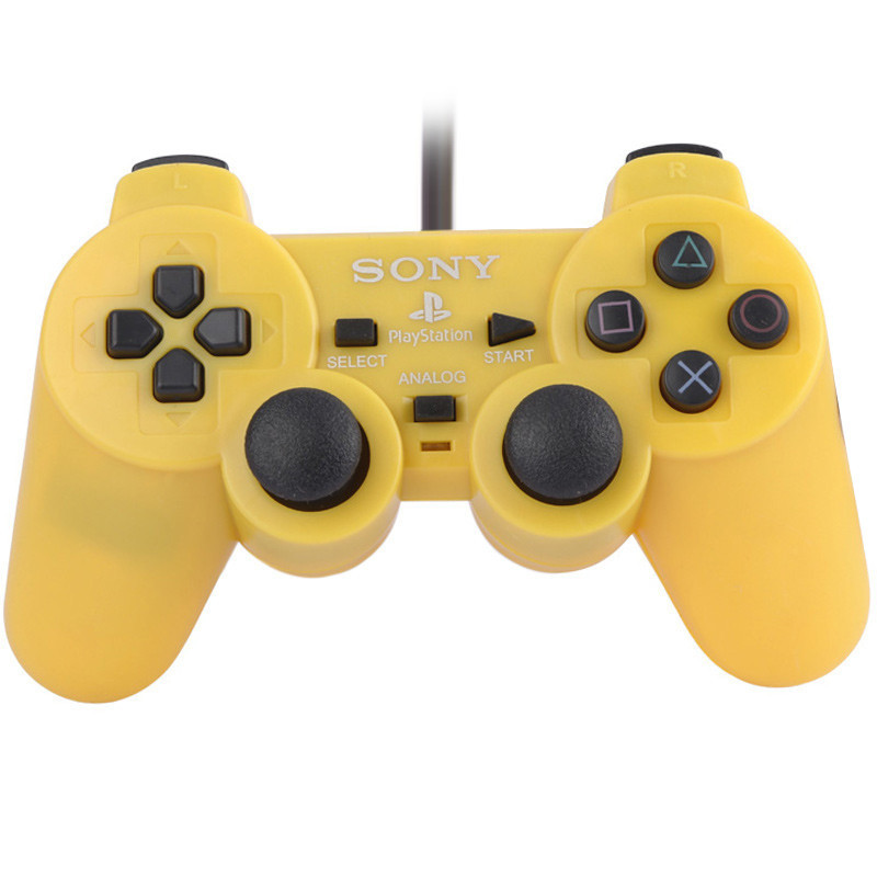 دسته بازی تک شوکدار Sony PS2 قیری زرد
