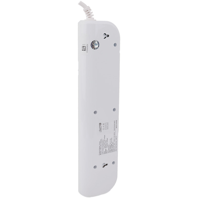 محافظ برق صوتی تصویری ۴ خانه ارت دار الکتروپیک با کابل ۲ متری PWS-04L2-Soma + شارژر USB