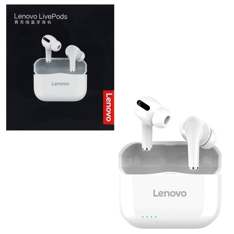 هندزفری بلوتوث دو تایی Lenovo Live Pods LP1S