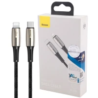 کابل کنفی فست شارژ Baseus Waterdrop CATLRD-01 Type-C to Lightning 1.3m