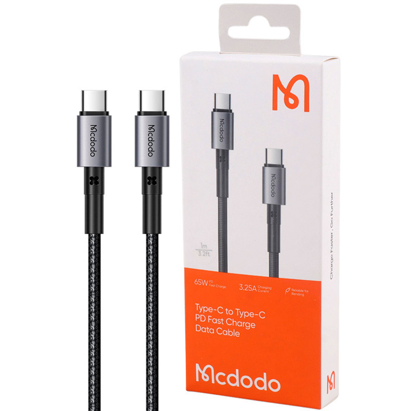 کابل تبدیل فست شارژ Mcdodo CA-3130 Type-C to Type-C 3.25A PD 65W 1m