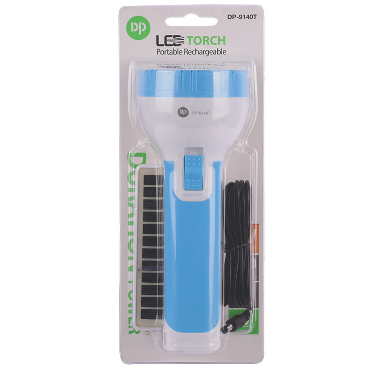 چراغ قوه شارژی DP.LED Light DP-9140T + پنل خورشیدی