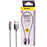 کابل کوتاه آیفونی فست شارژ Awei CL-988 30cm