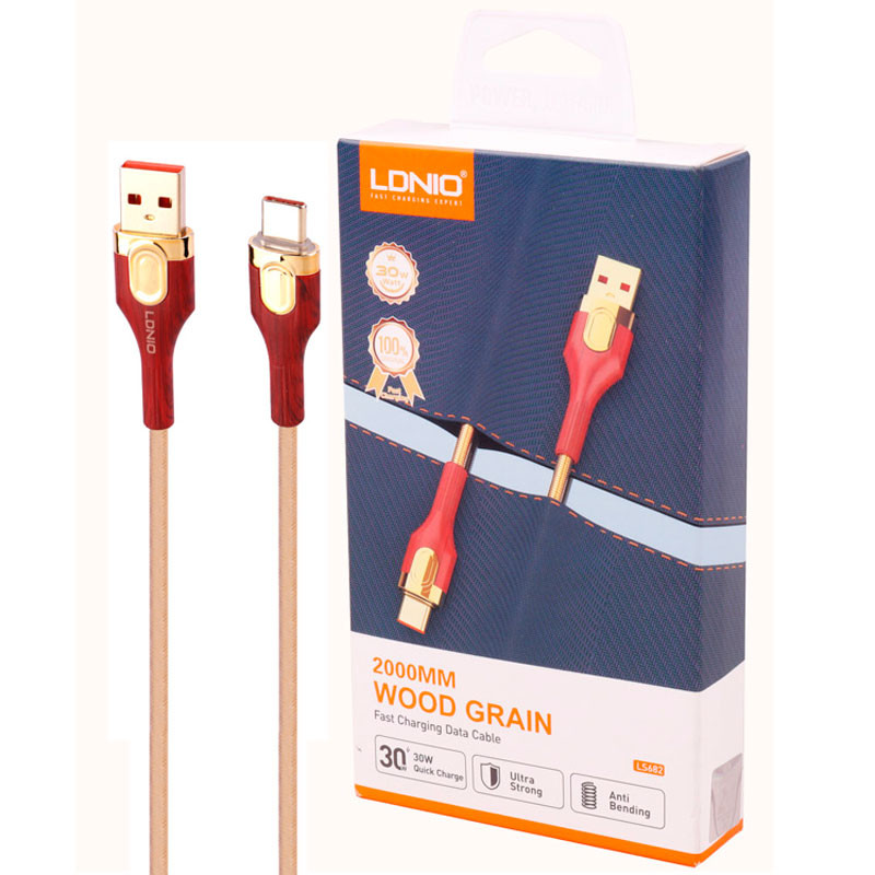 کابل تایپ سی فست شارژ Ldnio LS682 30W 2m