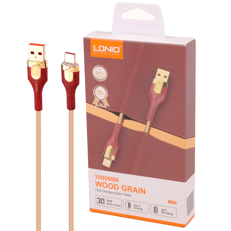 کابل تایپ سی فست شارژ Ldnio LS681 30W 1m