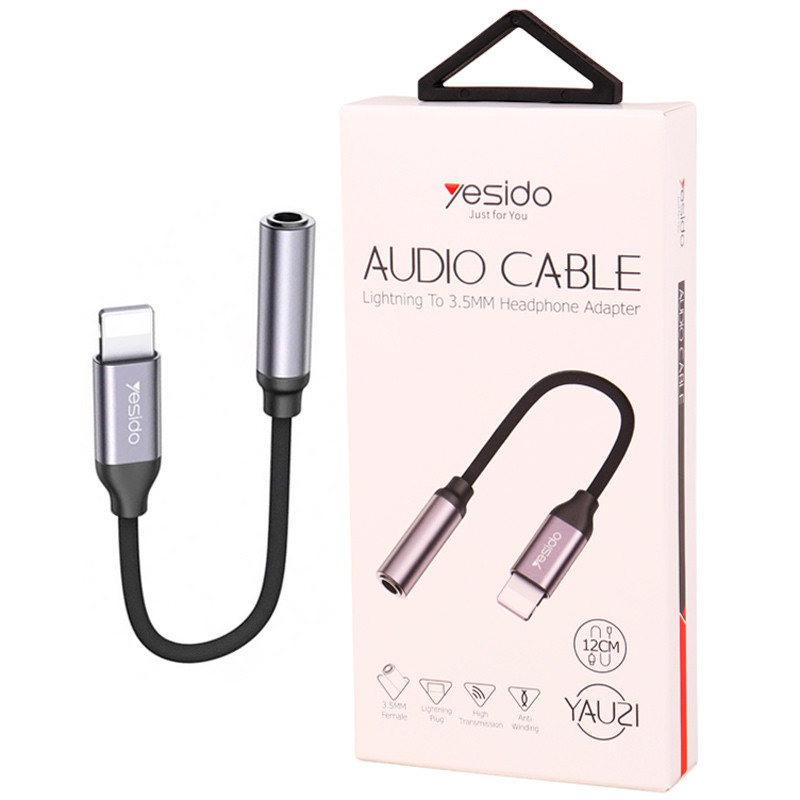 تبدیل Yesido YAU21 Lightning to AUX 12cm