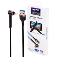 کابل آیفونی فست شارژ Nitu NT-UC043 2A 1m یکسر L
