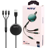 کابل 3 سر فست شارژ Nitu NT-UC090 1.2m
