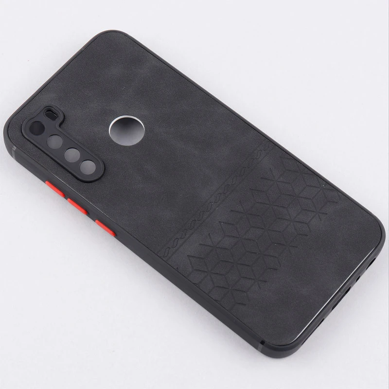 قاب چرمی طرحدار Smartphone محافظ لنزدار Xiaomi Redmi Note 8