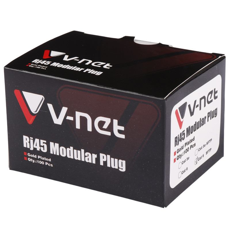 سوکت V-net Cat6 SFTP بسته ۱۰۰ عددی