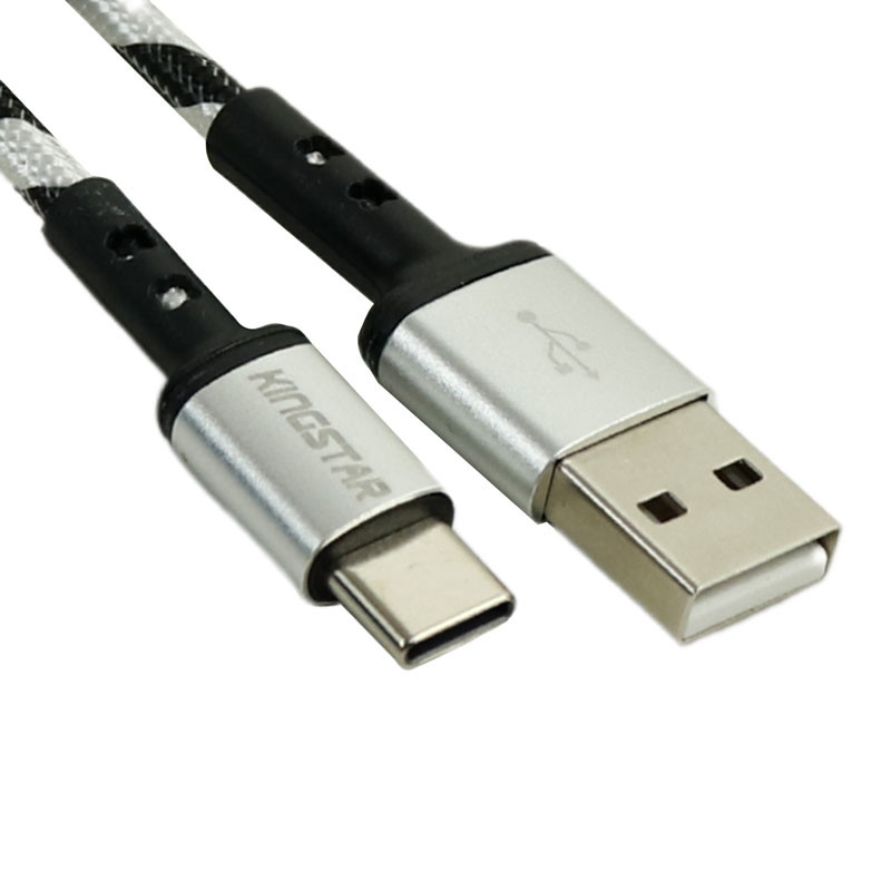 کابل تایپ سی KingStar K120C 2.1A 1.1m بسته 10 عددی
