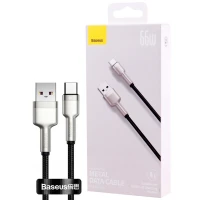 کابل کوتاه تایپ سی فست شارژ Baseus Cafule Series Metal CAKF000001 6A 66W 25cm