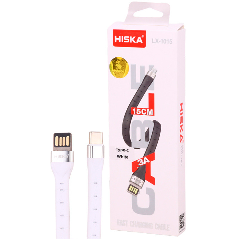 کابل کوتاه تایپ سی فست شارژ Hiska LX-1015 3A 15CM