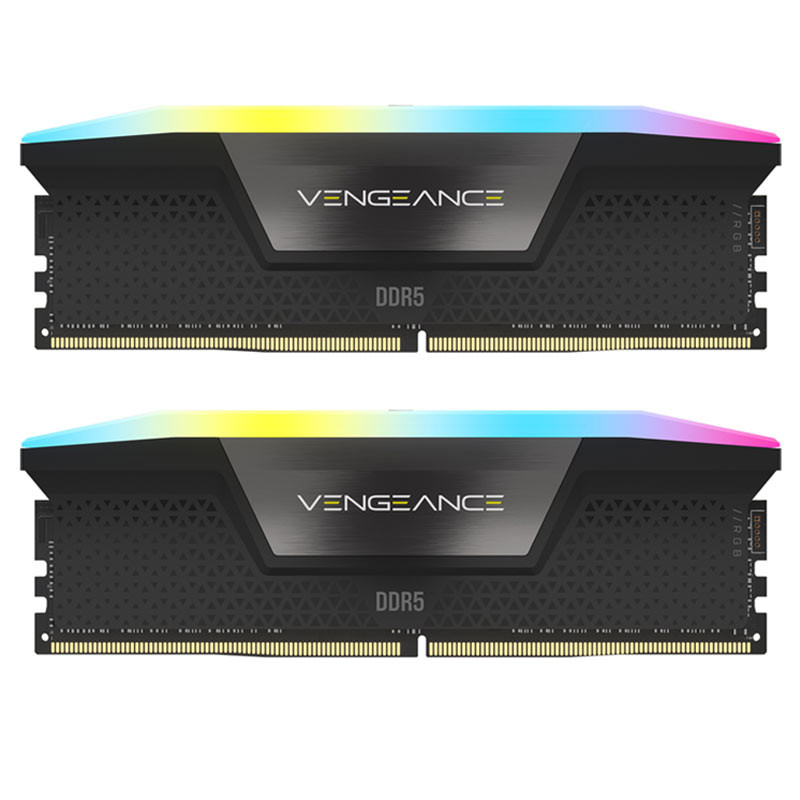رم کامپیوتر Corsair Vengeance RGB DDR5 32GB 5200MHz CL40 Dual