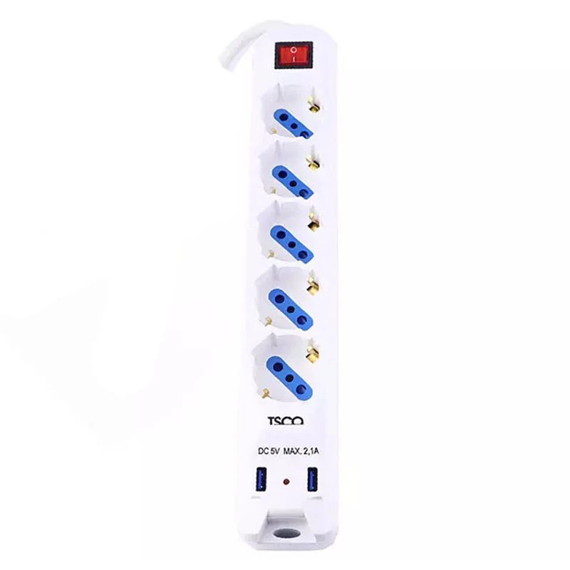 چند راهی 5 خانه تسکو TPS 543U + شارژر USB