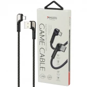 کابل میکرو یو اس بی فست شارژ 2.4 آمپر یسیدو CA80 دو سر L طول 1.2 متر