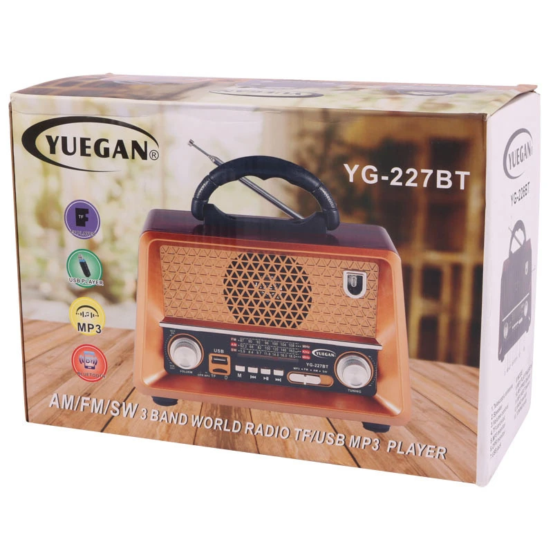 رادیو اسپیکر بلوتوثی رم و فلش خور Yuegan YG-227BT