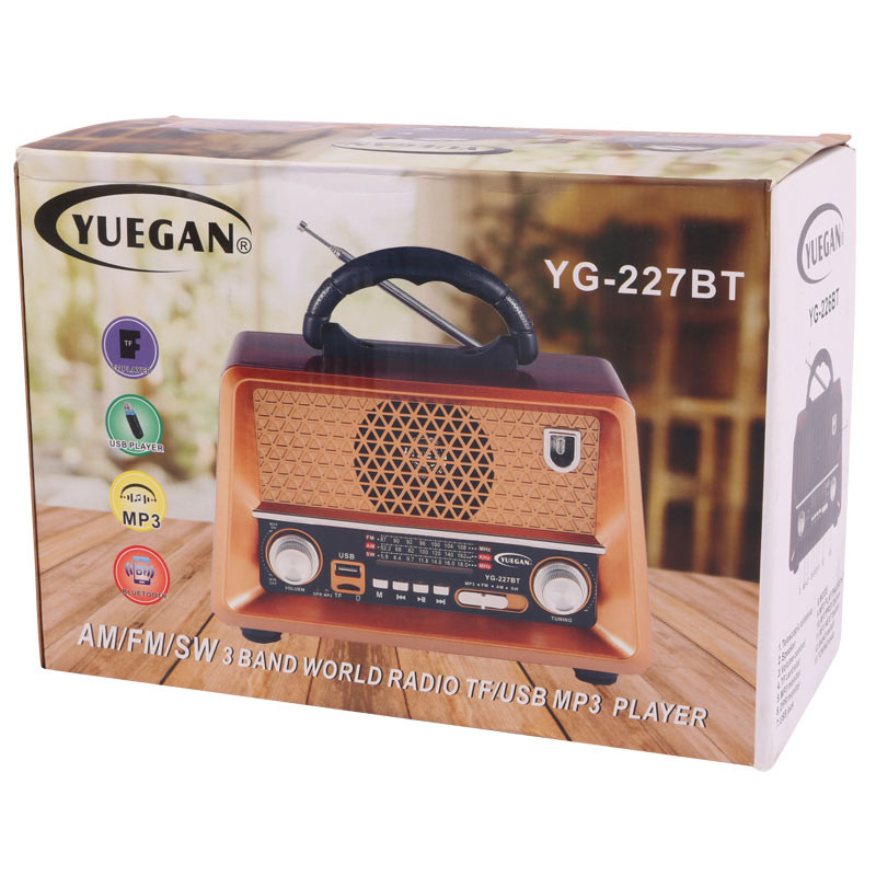 رادیو اسپیکر بلوتوثی رم و فلش خور Yuegan YG-227BT