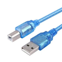 کابل پرینتر USB K-net Plus 10m شیلددار آبی
