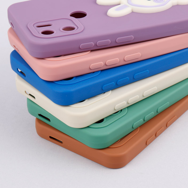 قاب سیلیکونی عروسکی برجسته محافظ لنزدار Xiaomi Redmi A1 Plus