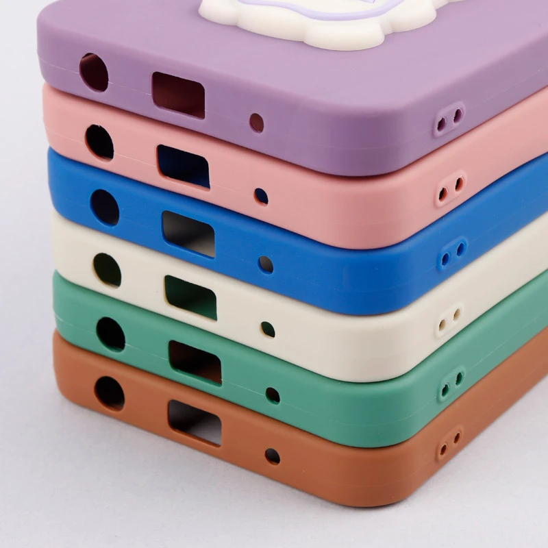 قاب سیلیکونی عروسکی برجسته محافظ لنزدار Xiaomi Redmi A1 Plus