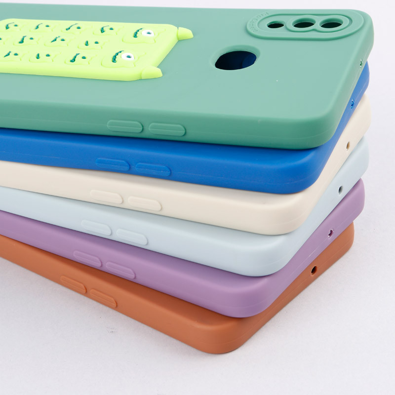 قاب سیلیکونی عروسکی برجسته محافظ لنزدار Samsung Galaxy A10s