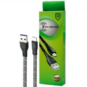 کابل کوتاه میکرو یو اس بی فست شارژ 2.4 آمپر Kenxinda M-202 طول 30 سانتی متر