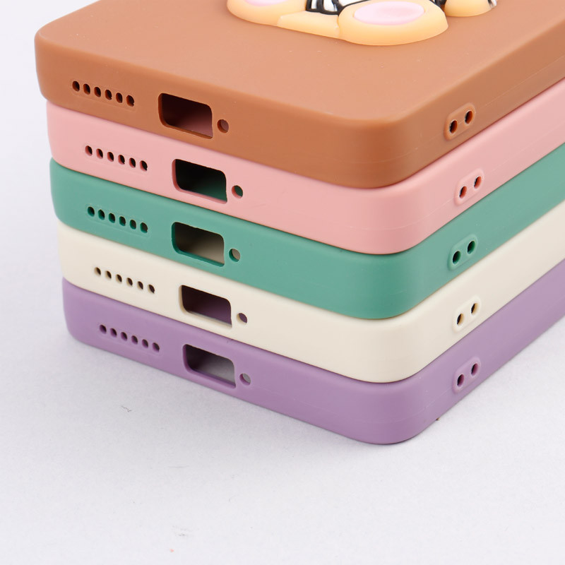 قاب سیلیکونی عروسکی برجسته محافظ لنزدار Xiaomi 11T / 11T Pro