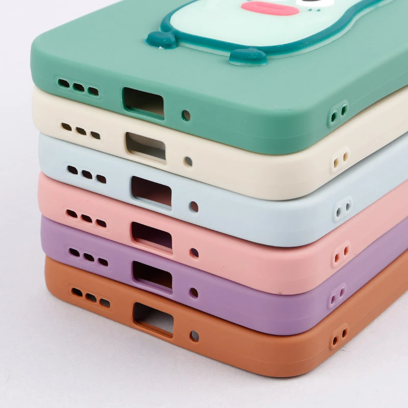 قاب سیلیکونی عروسکی برجسته محافظ لنزدار Xiaomi Redmi Note 12 4G