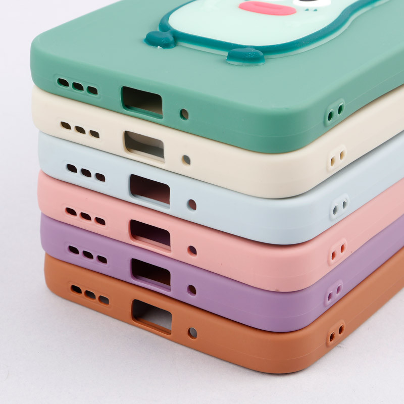 قاب سیلیکونی عروسکی برجسته محافظ لنزدار Xiaomi Redmi Note 12 4G