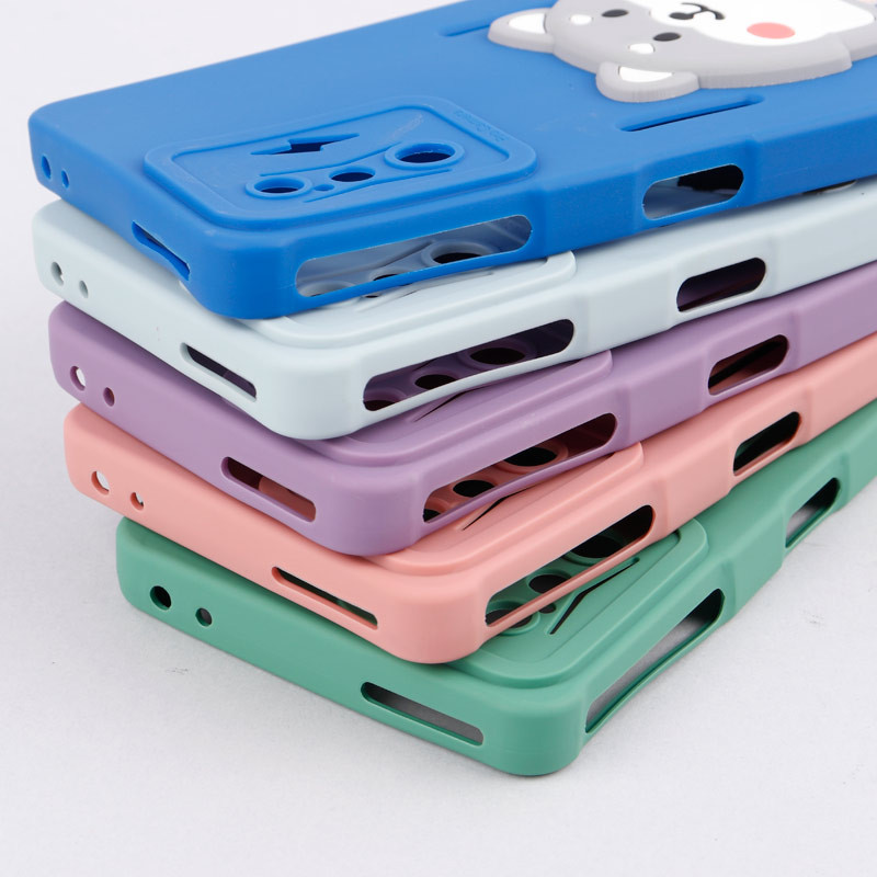 قاب سیلیکونی عروسکی برجسته محافظ لنزدار Xiaomi Poco F4 GT