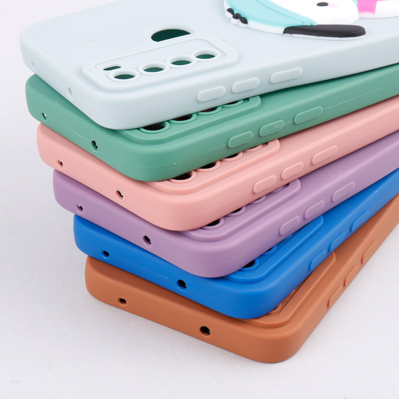 قاب سیلیکونی عروسکی برجسته محافظ لنزدار Xiaomi Redmi Note 8