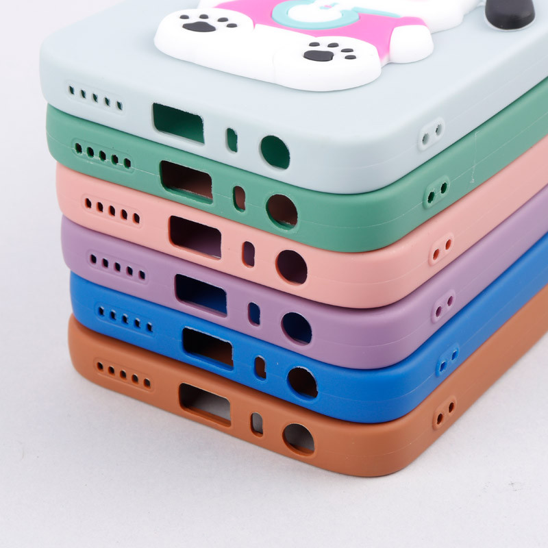 قاب سیلیکونی عروسکی برجسته محافظ لنزدار Xiaomi Redmi Note 8