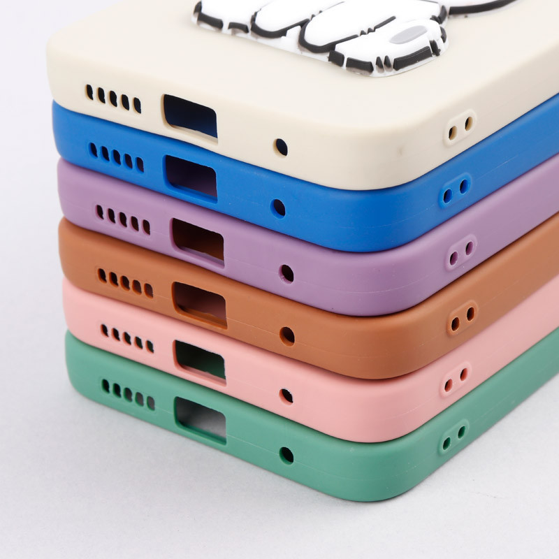قاب سیلیکونی عروسکی برجسته محافظ لنزدار Xiaomi Redmi Note 11 4G