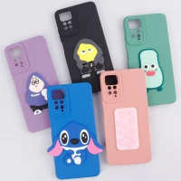 قاب سیلیکونی عروسکی برجسته محافظ لنزدار Xiaomi Redmi Note 11 Pro 4G