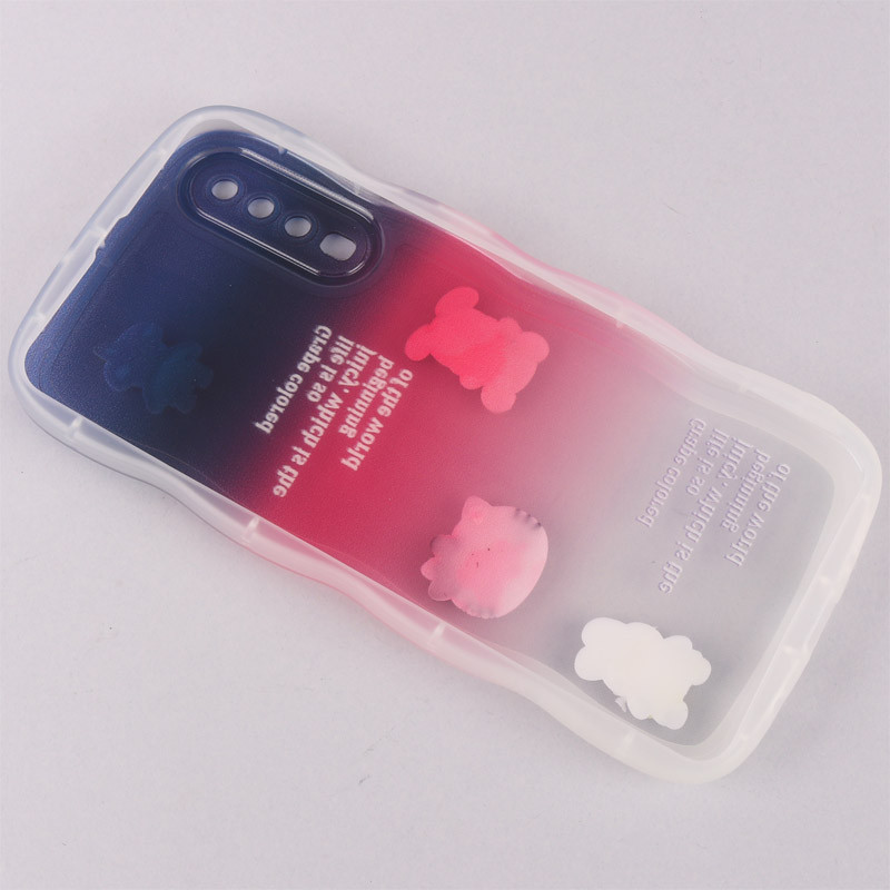 قاب عروسکی برجسته دو رنگ محافظ لنزدار Samsung Galaxy A50 / A50s / A30s