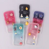 قاب عروسکی برجسته دو رنگ محافظ لنزدار Huawei Nova 9 SE 4G / 9 SE 5G