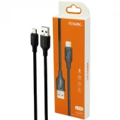 کابل میکرو یو اس بی فست شارژ Novax L-114 2.4A 1m