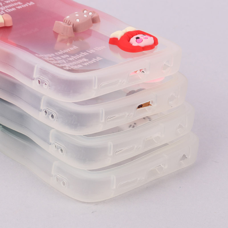 قاب عروسکی برجسته دو رنگ محافظ لنزدار Xiaomi Poco X3