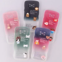 قاب عروسکی برجسته دو رنگ محافظ لنزدار Xiaomi Poco X3